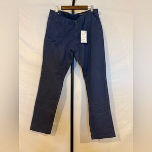 Piombo Men’s Navy Slim Fit Chino Pants, size 38
